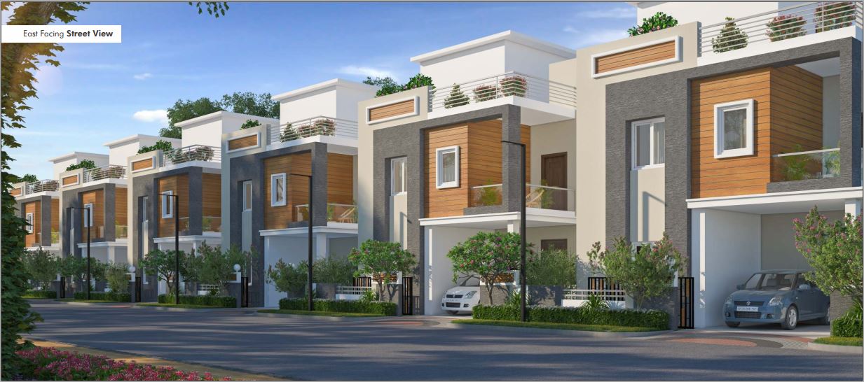 Prima Paradiso East Facing Street View — Mallampet Hyderabad